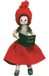 Girl with X-mas Carols 1990