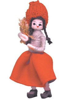 Girl with X-mas Sheaf 2001