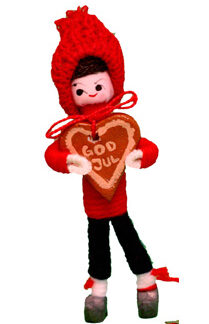 Boy with Honeyheart Cake 2005